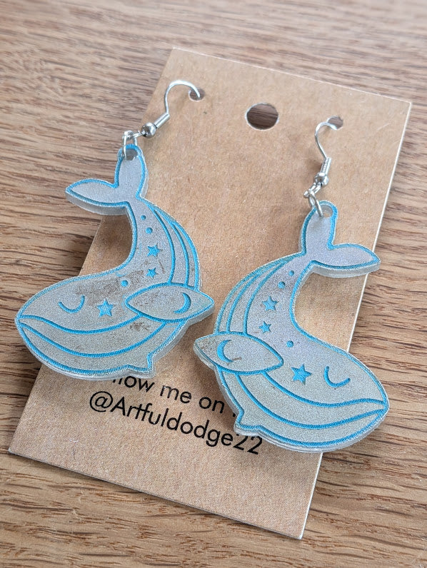 Whale Earrings by The Artful Dodge