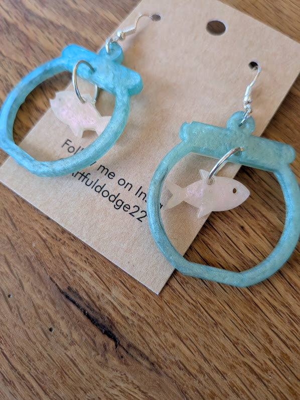 Fishbowl Earrings by The Artful Dodge