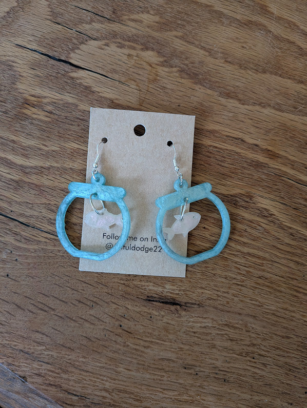 Fishbowl Earrings by The Artful Dodge