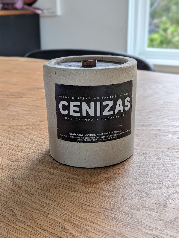 Unique Cement Soy Candles with Guatemalan Inspired Scents by Girón Guatemalan Home and Decor