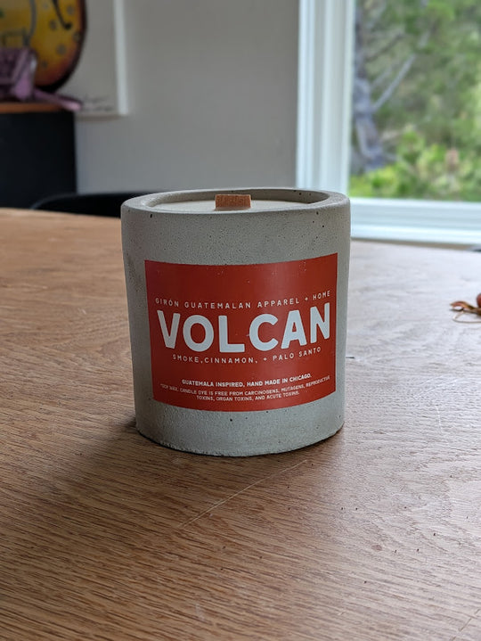 Unique Cement Soy Candles with Guatemalan Inspired Scents by Girón Guatemalan Home and Decor