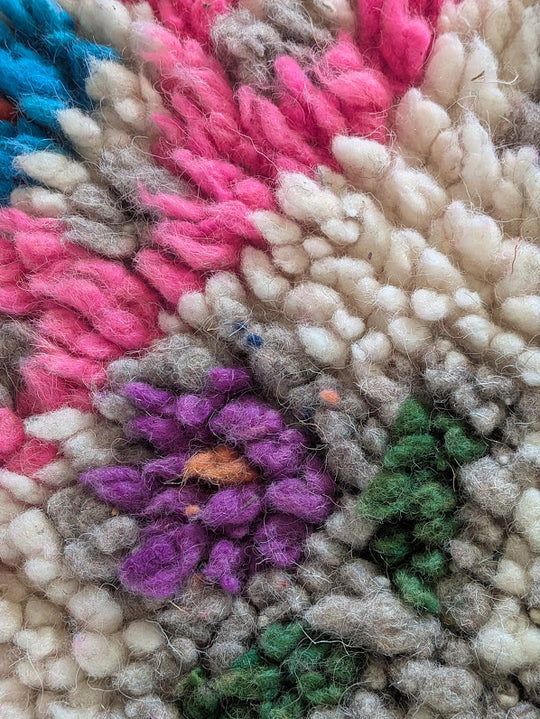 Hand Loomed Momo Floral Rugs by Girón Guatemalan Home and Decor