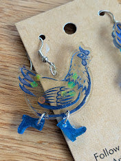 Chicken Earrings by the ArtfulDodge
