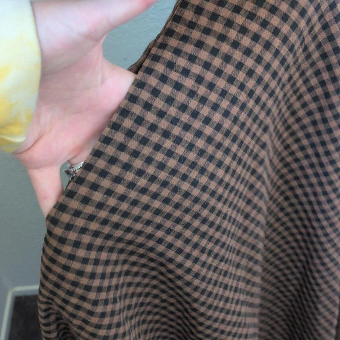 Ivy City Co Maple Plaid Dress - US 2