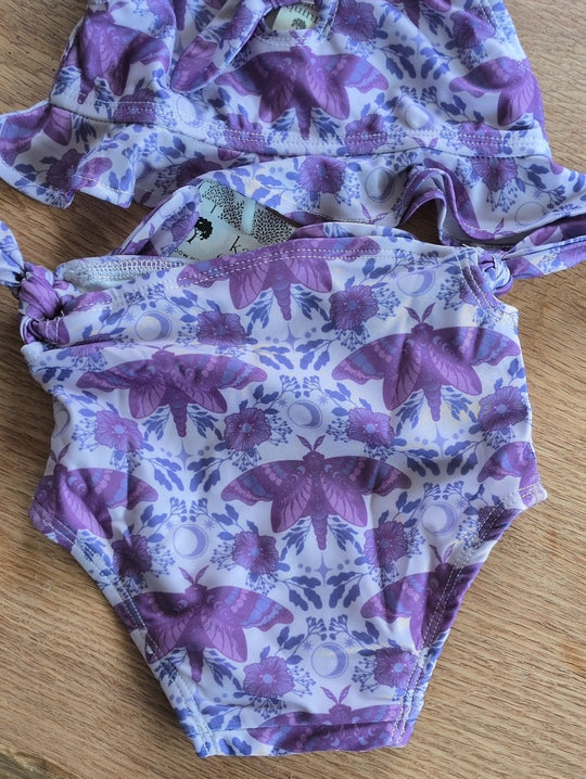 Kate Quinn Baby Girl Tie Bow Bikini In Forest Butterfly Moon 18-24 Mo