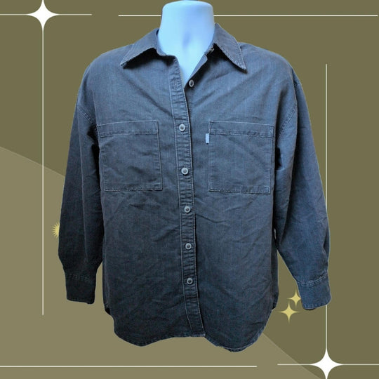 Vintage Silvertab Button Up Denim Shirt - Small
