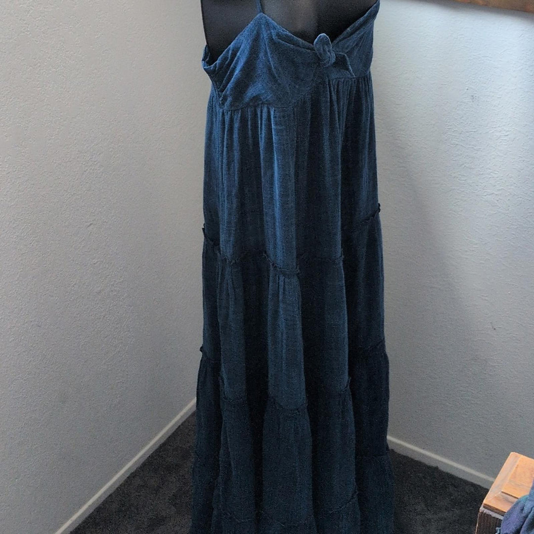 Denim And Supply By Ralph Lauren Tiered Camisole Denim Maxi Dress - Small