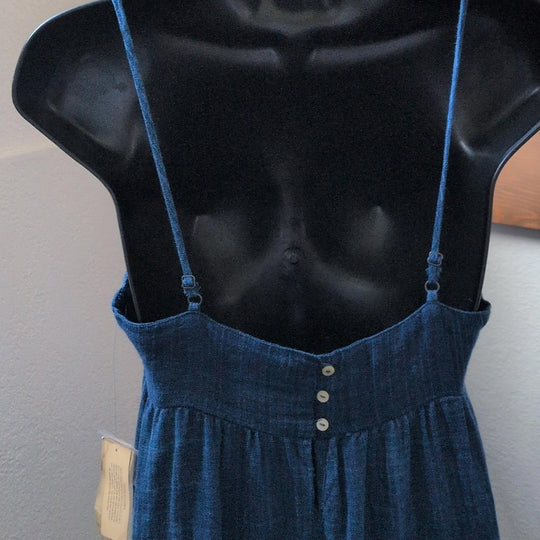 Denim And Supply By Ralph Lauren Tiered Camisole Denim Maxi Dress - Small