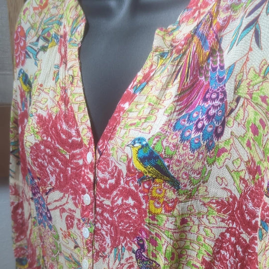 Raga Birds Maxi Dress - Large