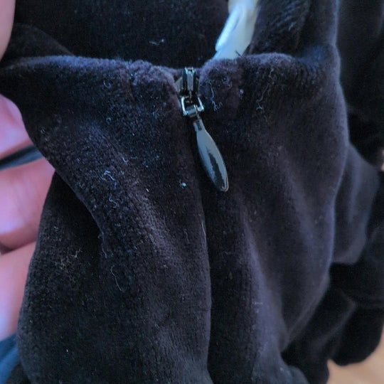 Kate Quinn Sleeveless Back Bow Tulle Dress In  Black Tulle Velvet -  6-12 Mo