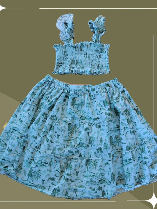 Rare Ooak Upcycled Hill House Winter Toile Set Size Est. M/L