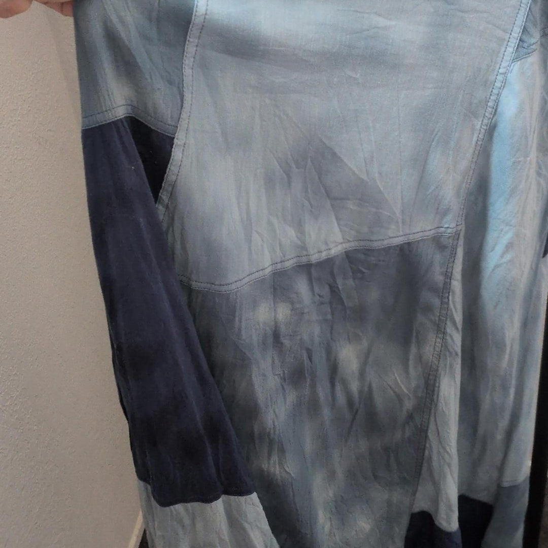 Gap Patchwork Denim Maxi Dress - Medium