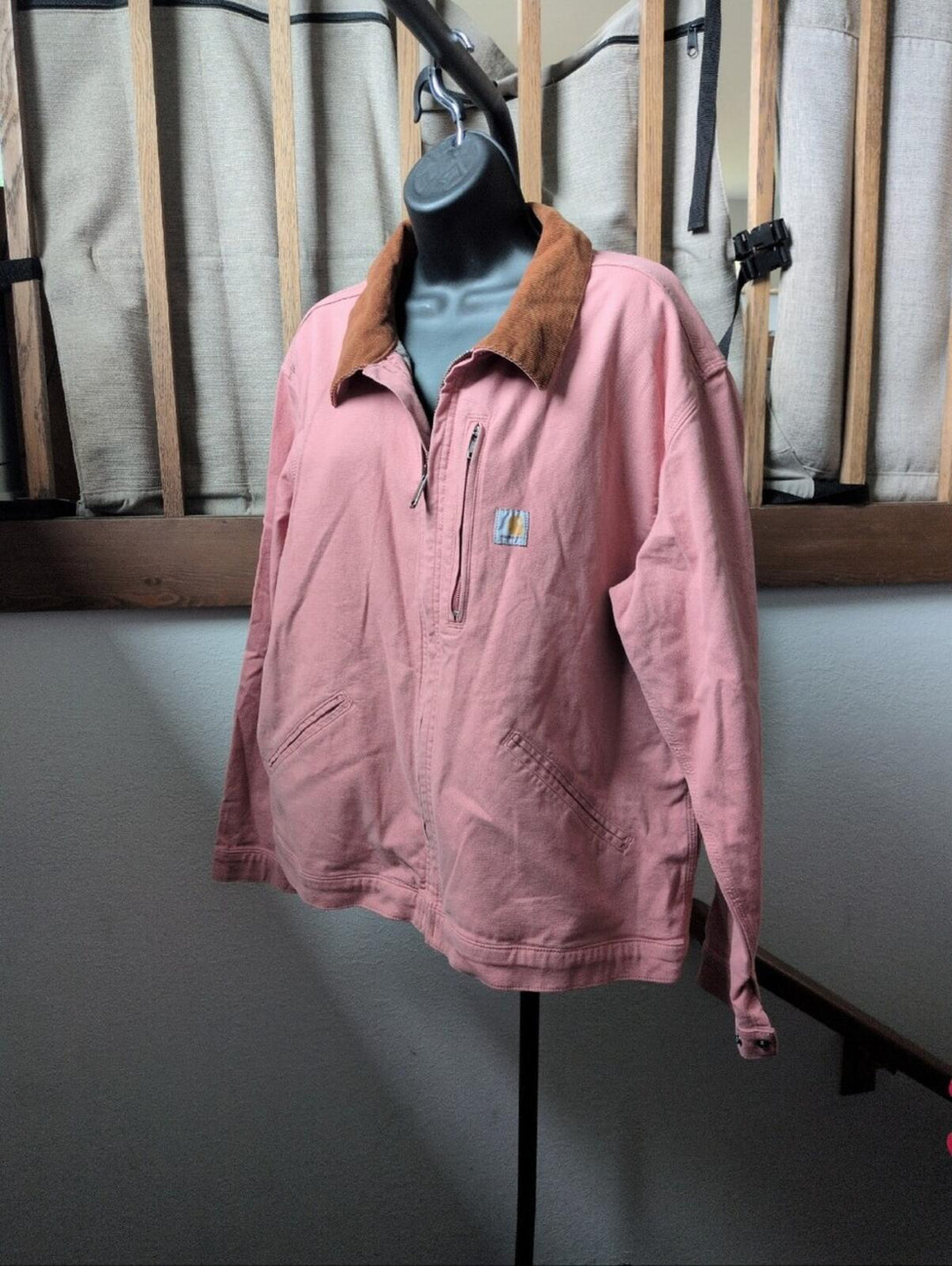 Women's Iconic Crawford Detroit Jacket In Pink/ Corduroy - L