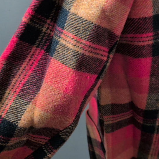 Vintage Knockabouts By Pendleton Plaid Wool Duffle Coat -Vintage size 8