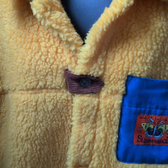 Sundae School Tiger Butterfly Fleece Jacket - Small