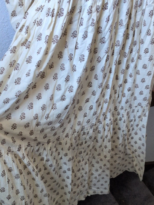 Pink Chicken Women's Serena Dress In Brown Tiny Floral Size M