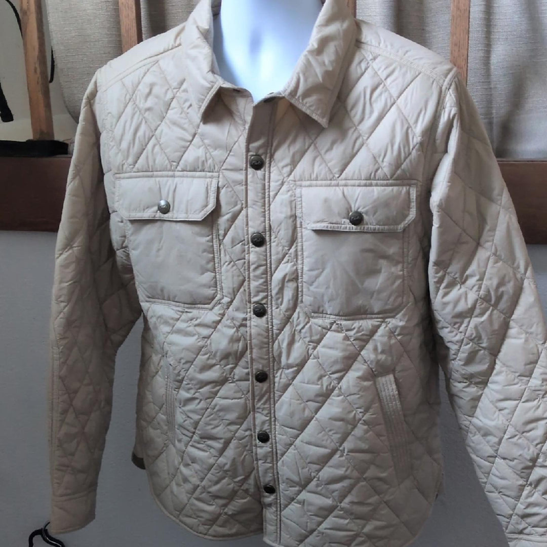 Cuts Boulevard Quilted Jacket In Khaki - Medium