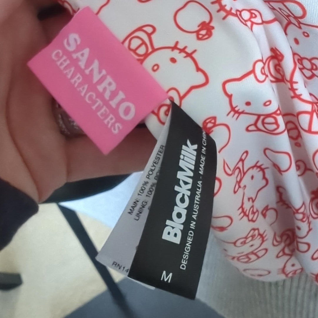 Hello Kitty x Blackmilk faux fur jacket m