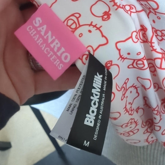 Hello Kitty x Blackmilk faux fur jacket m