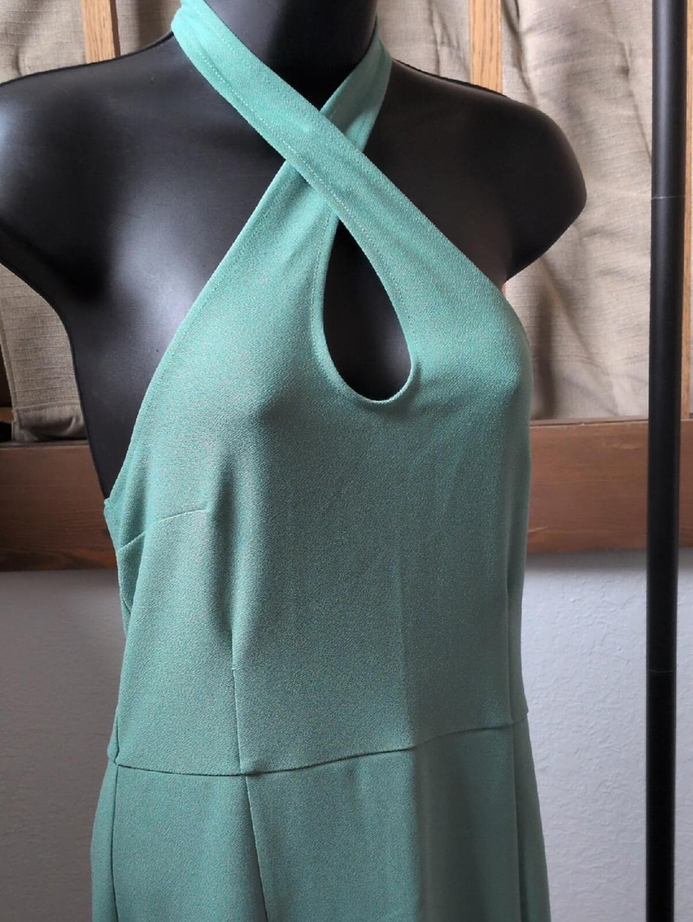 Abercrombie Sage Halter Cross Neck Maxi Dress - Medium