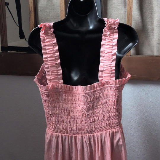 Abercrombie And Fitch Smocked Bodice Easy Maxi Dress - PXXL