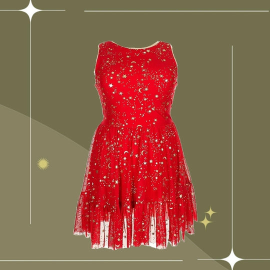 Limited Edition Blackmilk Red Stardom Bow Back Dress - XXL