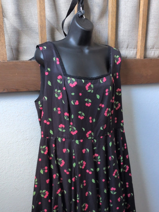 JessaKae Cherry Jam Dress In Black Cherry Size 1X