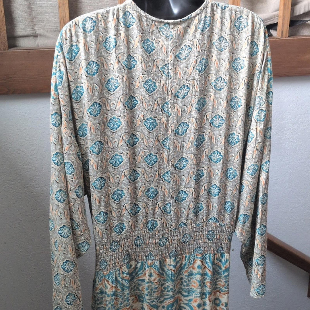 Carole Little 90s Vintage Boho Maxi Dress
