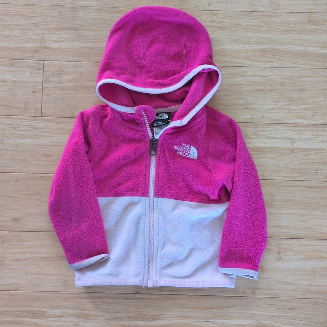 \North Face Baby Pink Fleece Zip Jacket - 6-12 Months