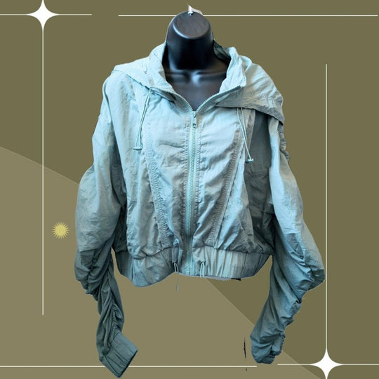 Popflex Windbreaker In Light Teal - L/XL
