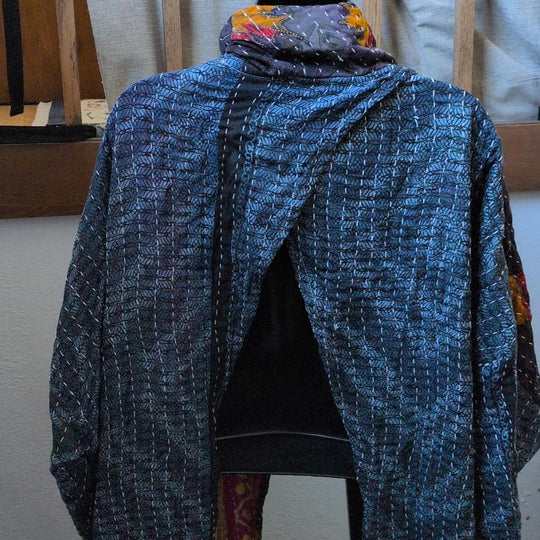 Kantha Bae Cowl Split Pullover - One Size