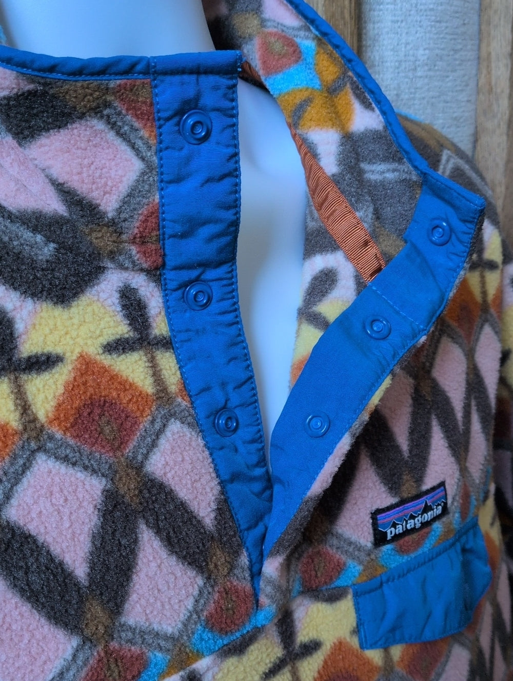 Patagonia Lightweight Synchilla Snap-T Pullover companions big anthos size L