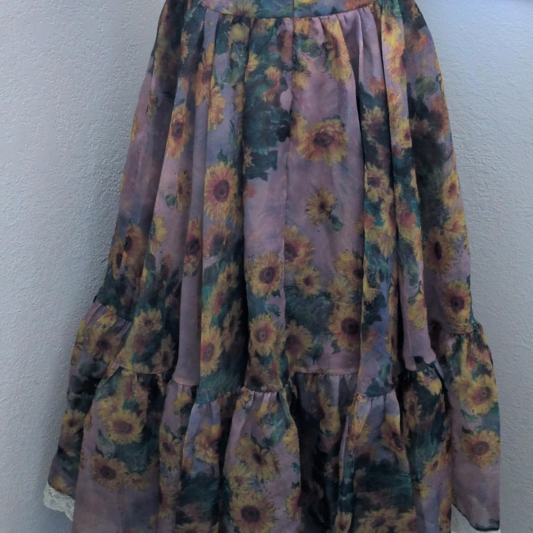 Selkie Monet Sunflowers Romance Novella dress - Large