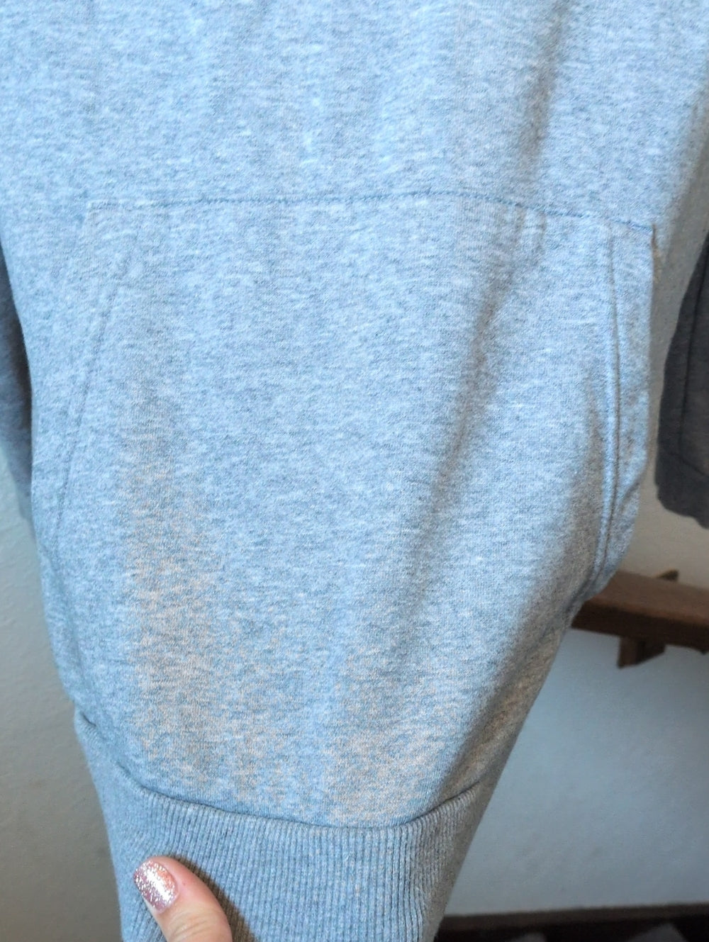 PUMA BMW M Motorsport Essentials Fleece Hoodie in medium heather gray- small