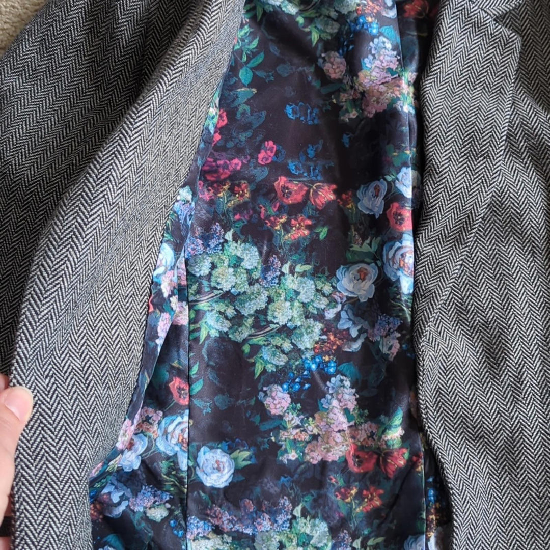 Blackmilk floral herringbone blazer US 4/ AUS 8