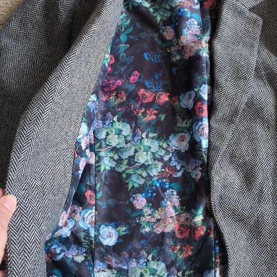 Blackmilk floral herringbone blazer US 4/ AUS 8