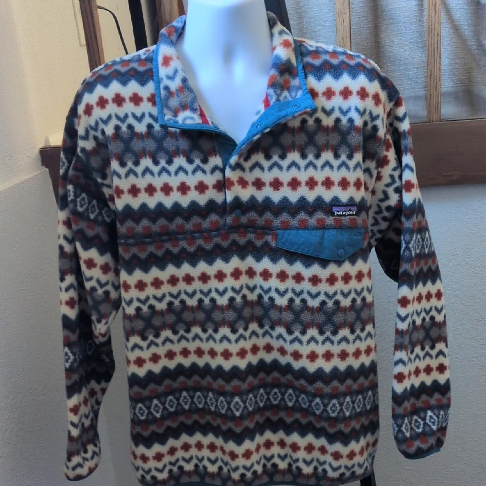 Patagonia Synchilla Snap T Sweater In cliff Underwater Blue  -  Large
