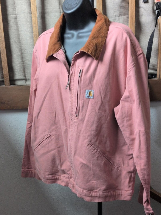 Women's Iconic Crawford Detroit Jacket In Pink/ Corduroy - L