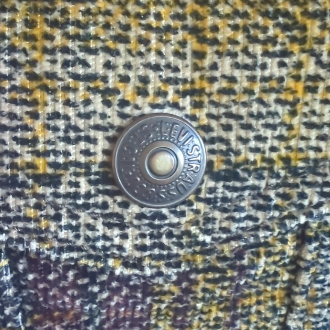 Mens Levi's Sherpa plaid trucker jacket