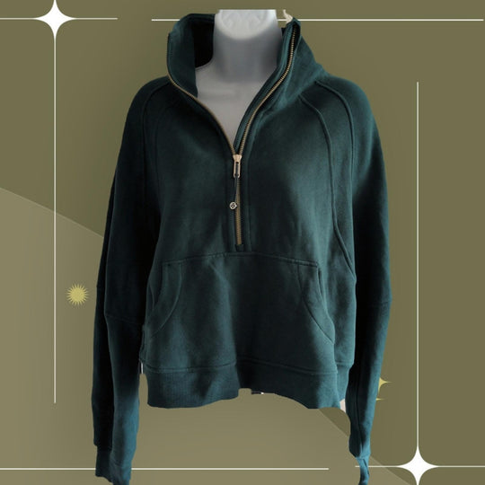 Lululemon Cropped Quarter Zip Sweater - M/L