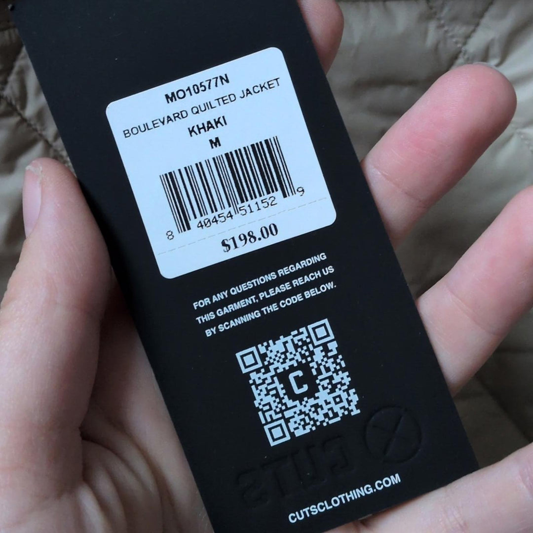 Cuts Boulevard Quilted Jacket In Khaki - Medium