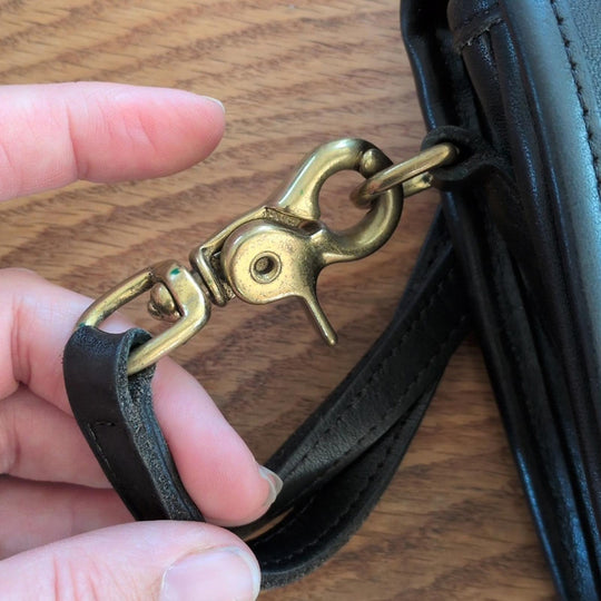 Vintage Coach Penny Pocket Purse Black