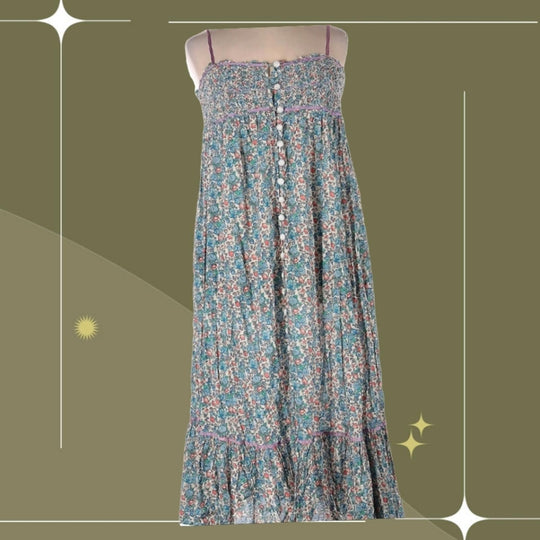 Free people molly jo midi dress blossom combo