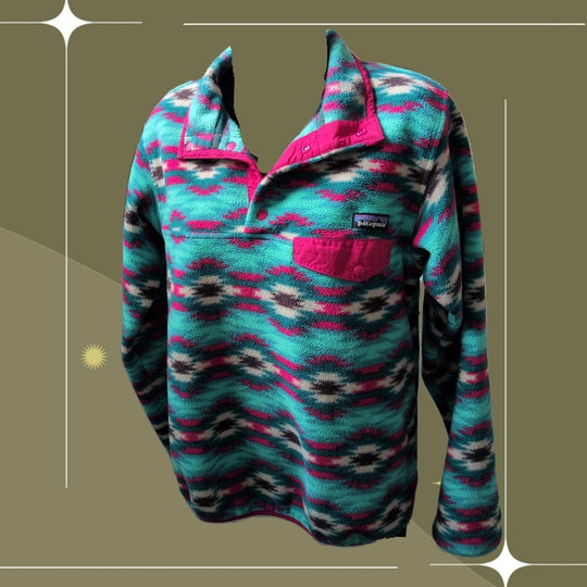 Patagonia Wild Desert Teal Synchilla Sweater