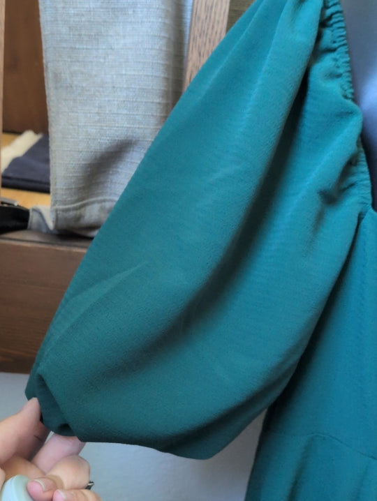 Hill House Home Matilda Nap Dress In Emerald Green  - Est. Size M