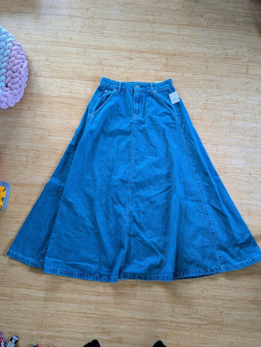 We The Free Sidney Denim Skirt Size 28