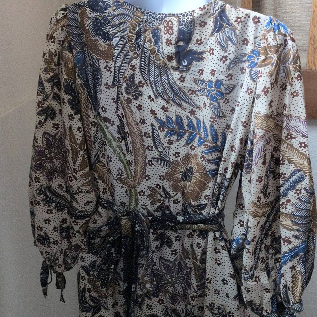 Cara Cara Round Hill Embroidered Voile Dress