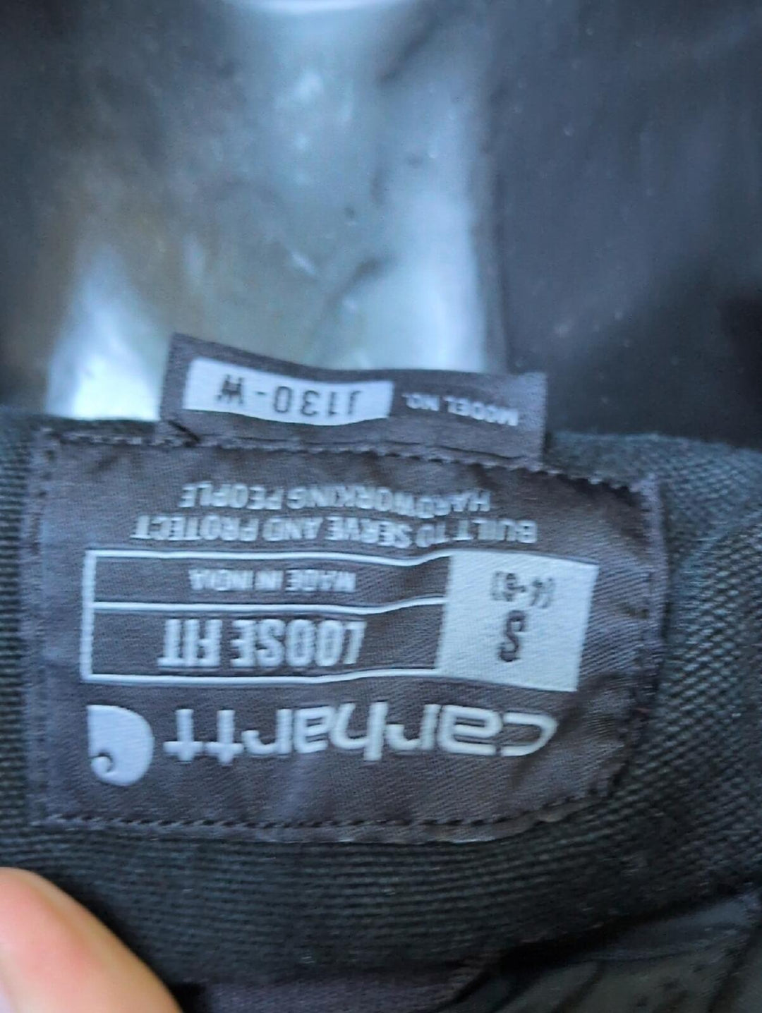 Carhartt J130 Duck Canvas Jacket In Washed Black - Small