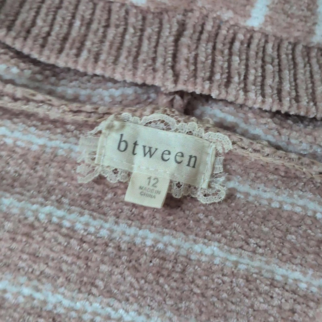 Girls Btween Striped Sweater - 12