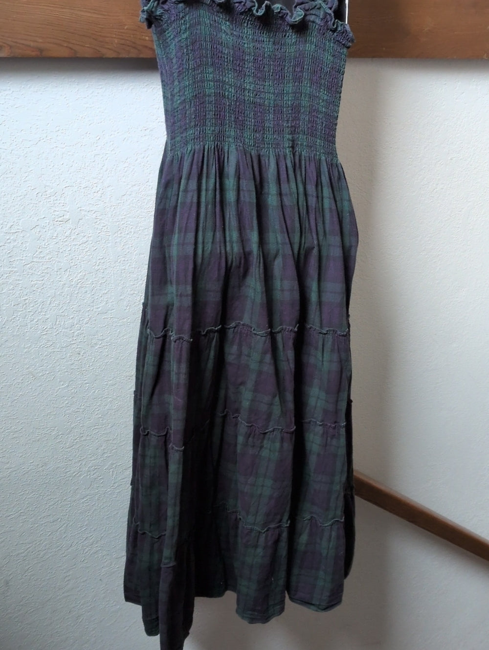 Hill House Ellie Blackwatch Tartan Plaid Dress Size M